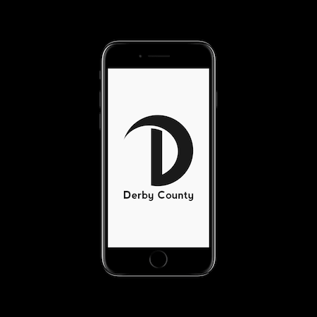 FC MINIMALISM - DERBY COUNTY IPHONE WALLPAPER