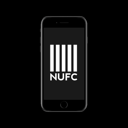 FC MINIMALISM -NUFC IPHONE WALLPAPER