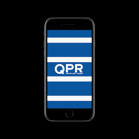FC MINIMALISM - QPR IPHONE WALLPAPER WHITE