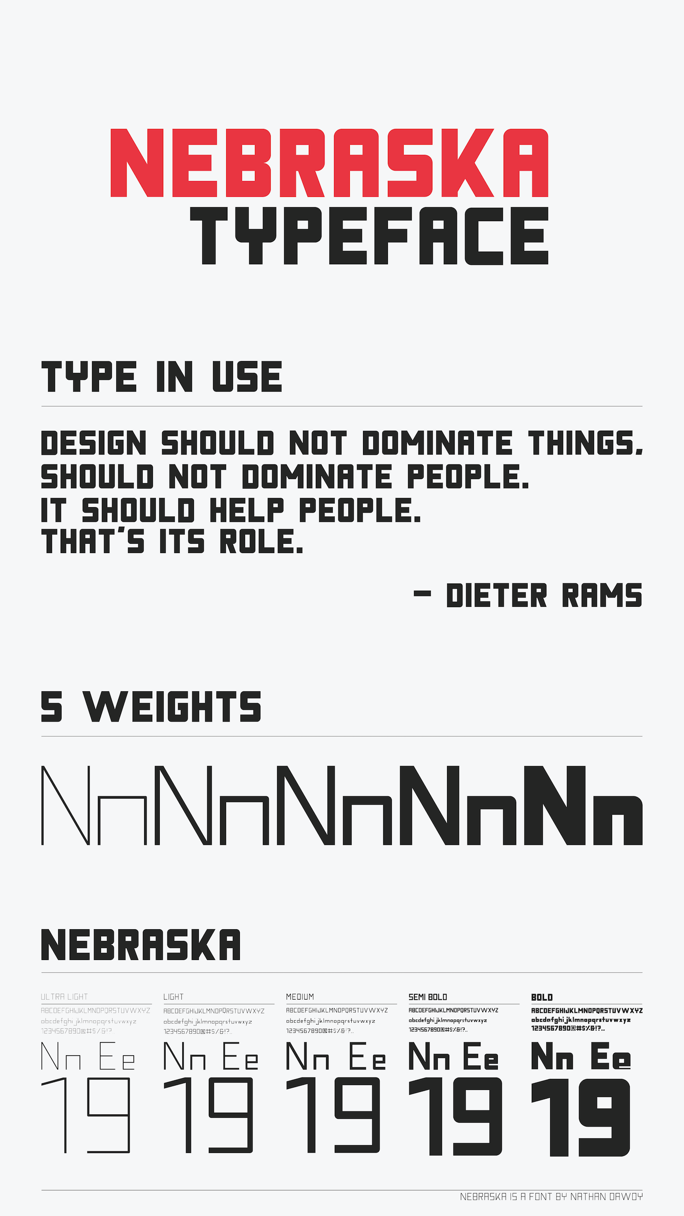 Nebraska Typeface